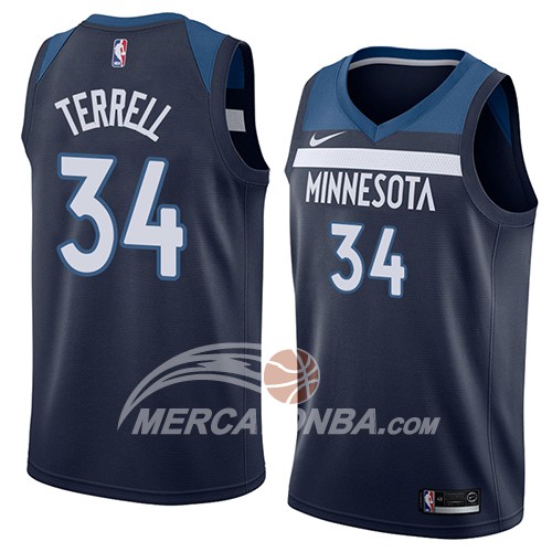 Maglia NBA Minnesota Timberwolves Jared Terrell Icon 2018 Blu.